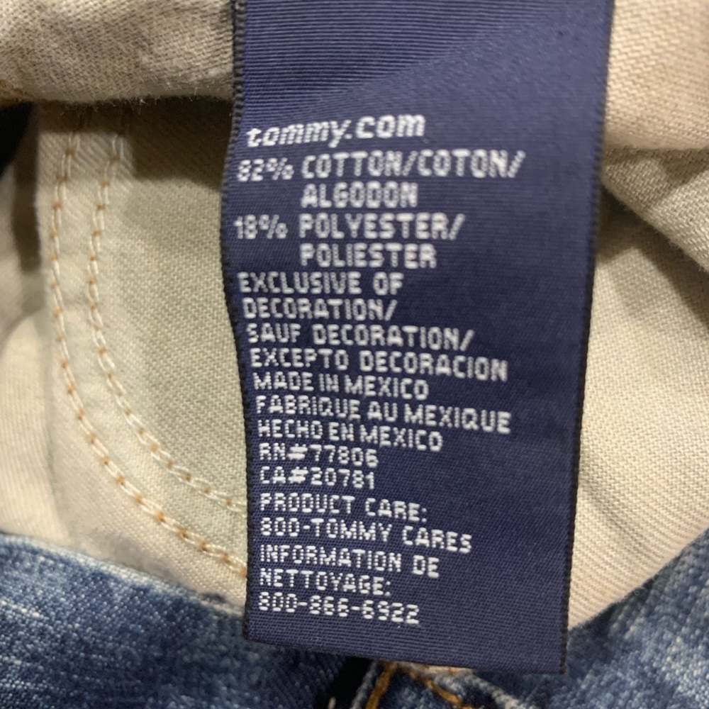 Tommy Hilfiger Blue Jeans Mens 36 X 32 Classic Fit Straight Leg Vintage - Picture 8 of 9